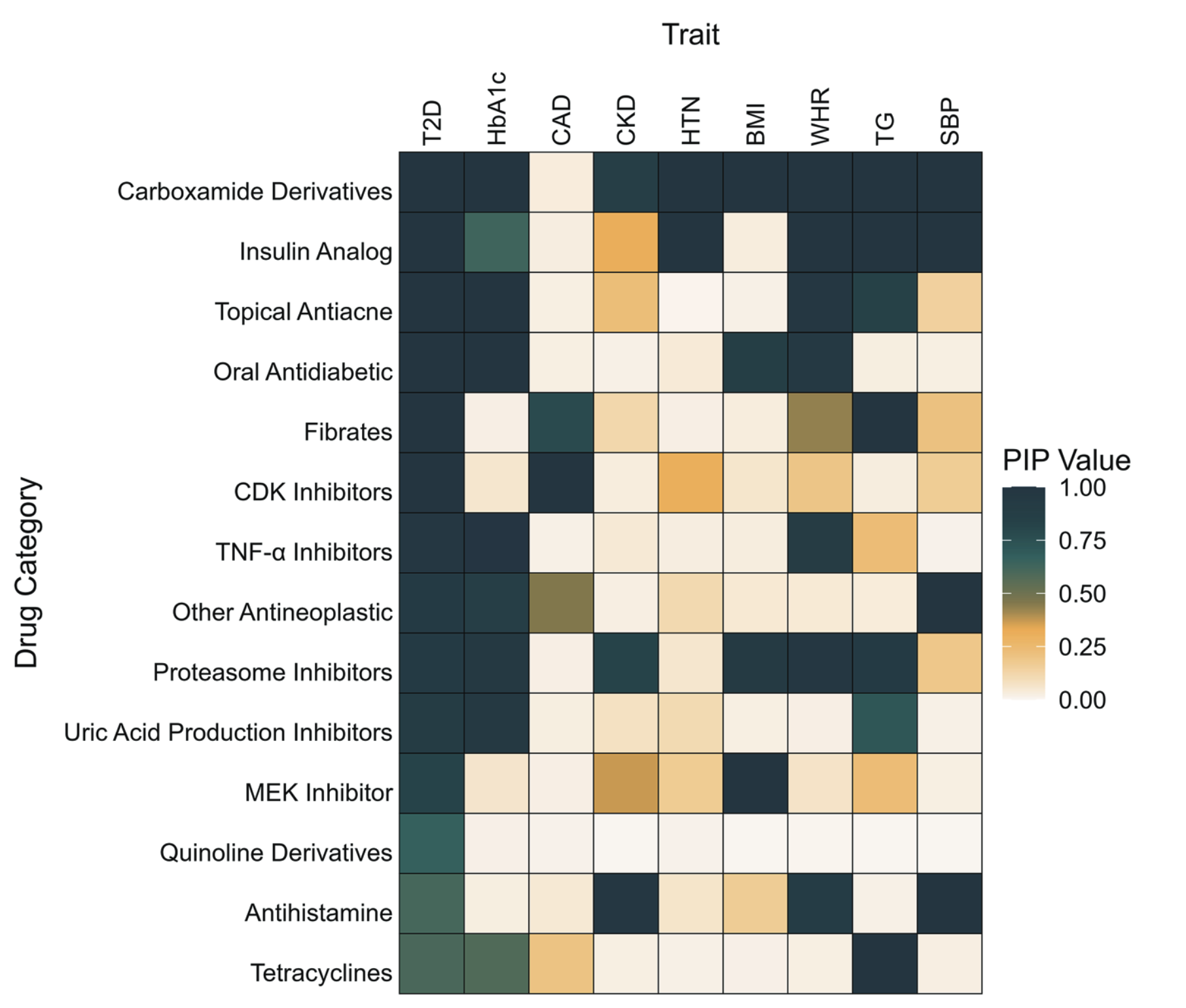 Drug Gene Set Associations (DGIdb)